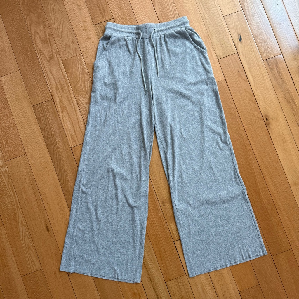 Forever 21 High Waisted Grey Lounge Pants W Drawstrings